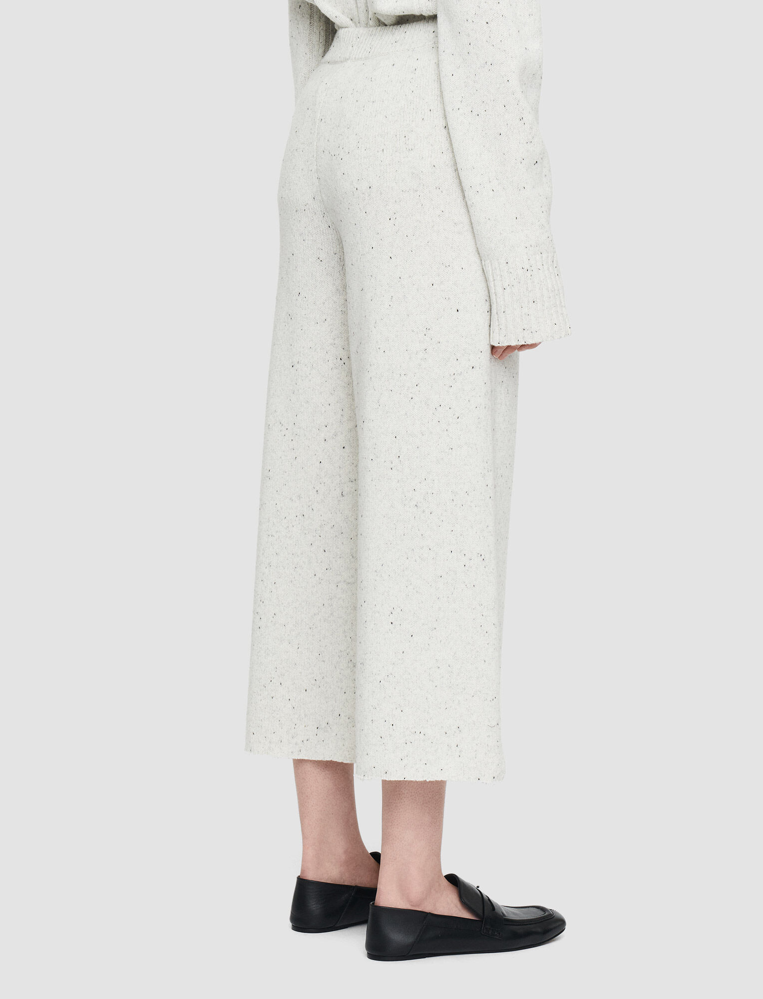 Joseph, Tweed Knit Culottes, in Ivory